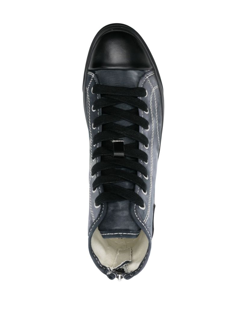 Grey Tie-dye High-top Sneakers