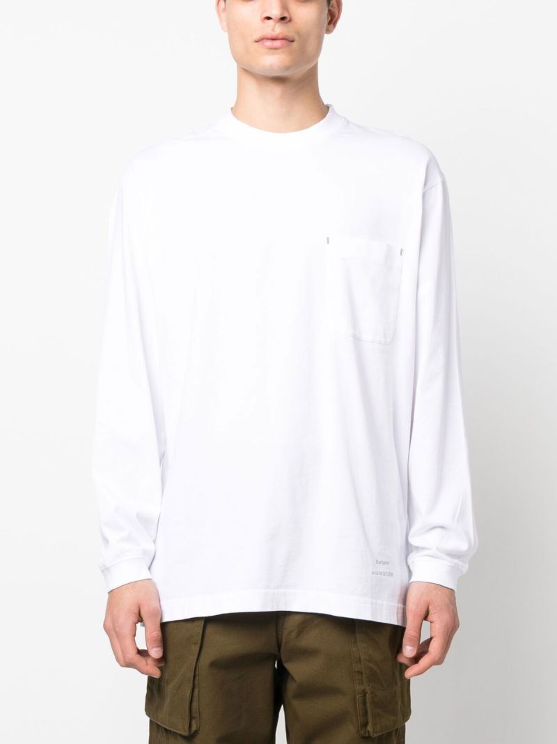 X and Wander White Long Sleeved T-shirt