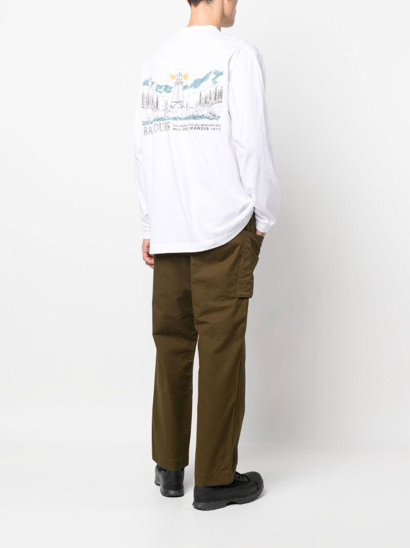 X and Wander White Long Sleeved T-shirt