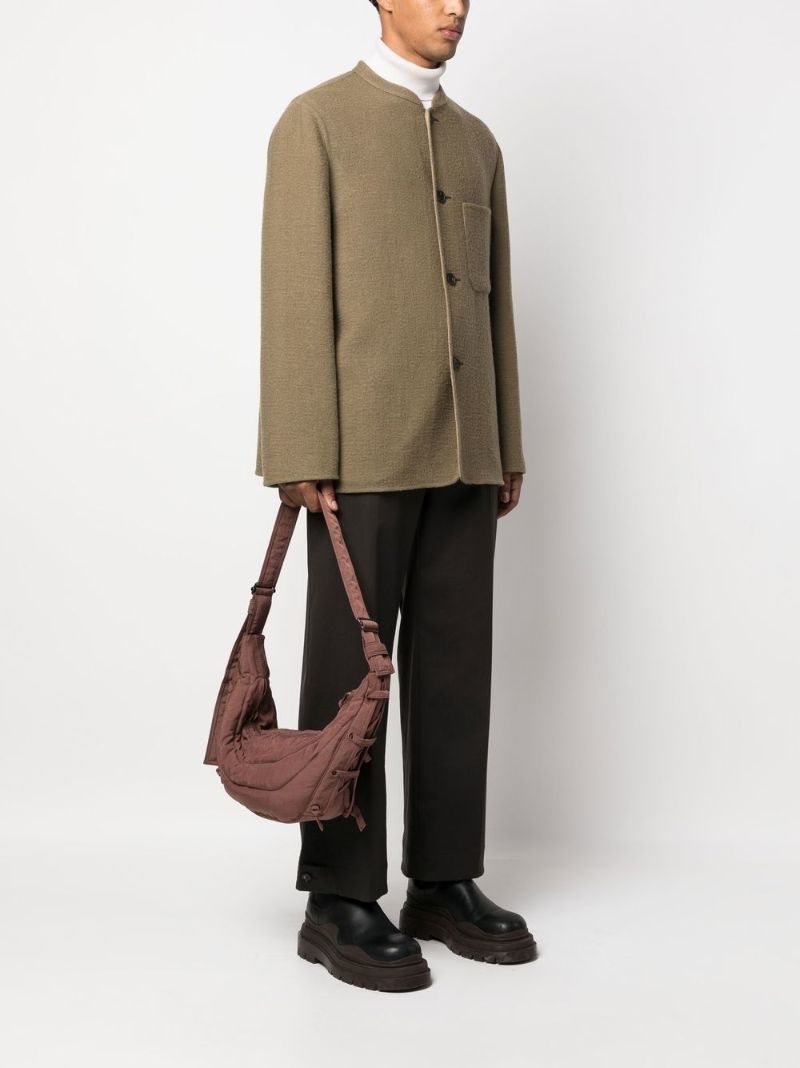 Brown Game Canvas Cross Body Bag