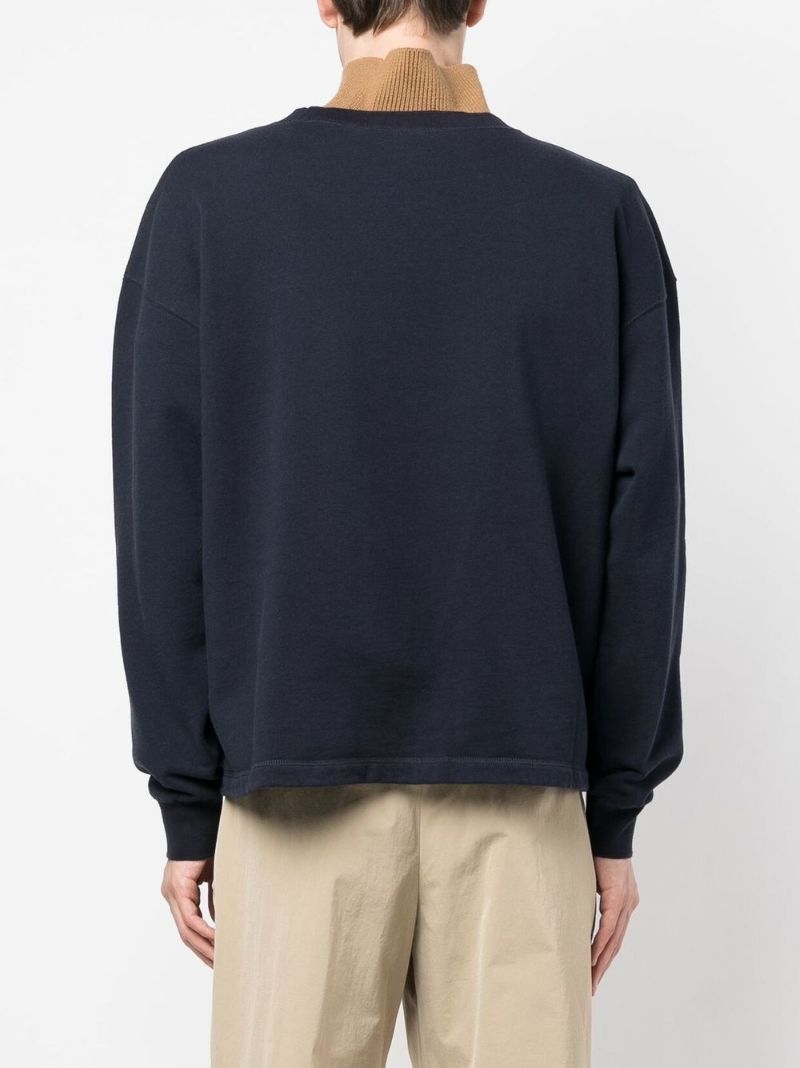 Blue Pony AppliquÃ_x0083_Â© Cotton Sweatshirt