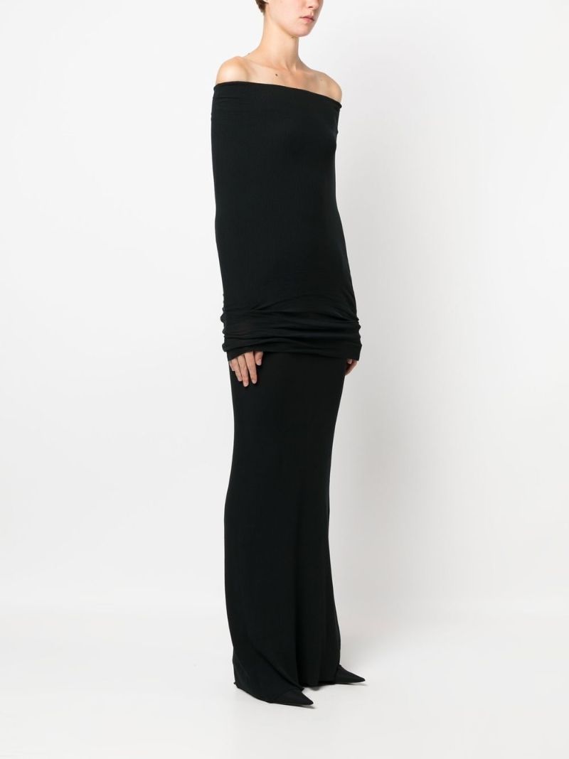 Black Layered Maxi Dress