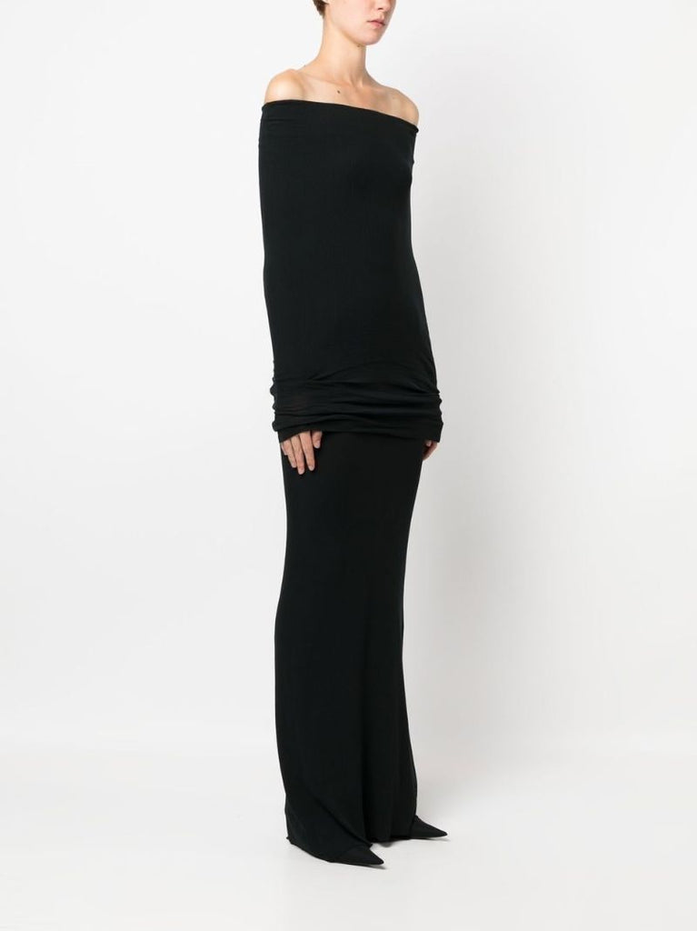 Black Layered Maxi Dress