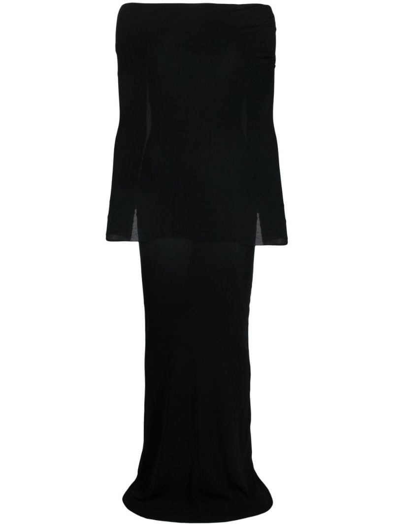 Black Layered Maxi Dress