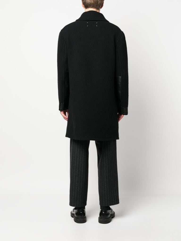 Black Double-breasted Tailored Coat