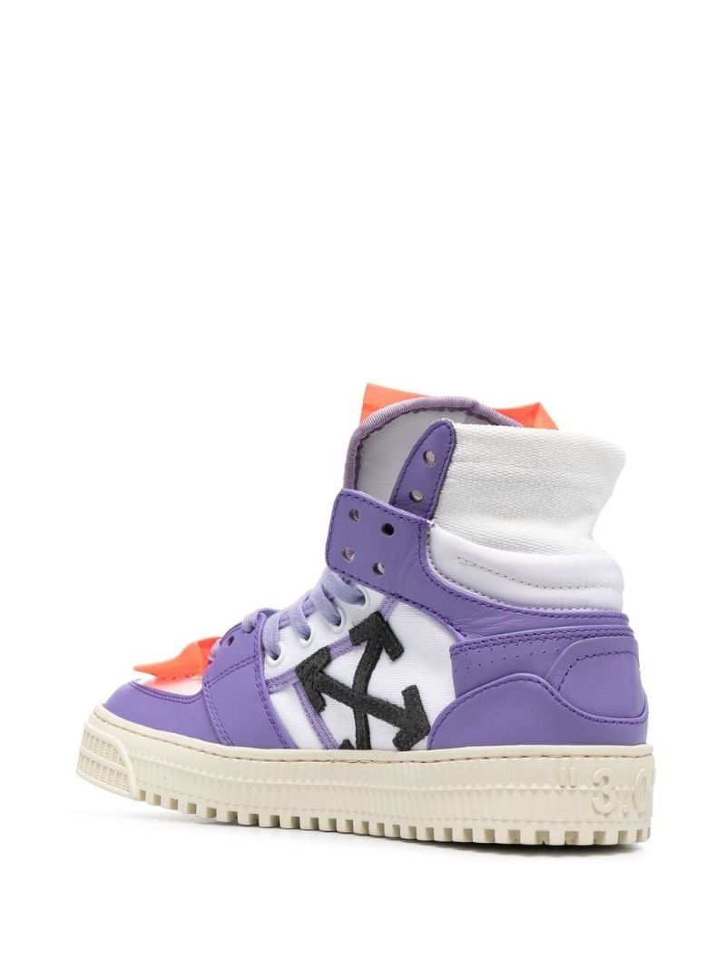Purple Off-court 3.0 High Top Leather Sneakers