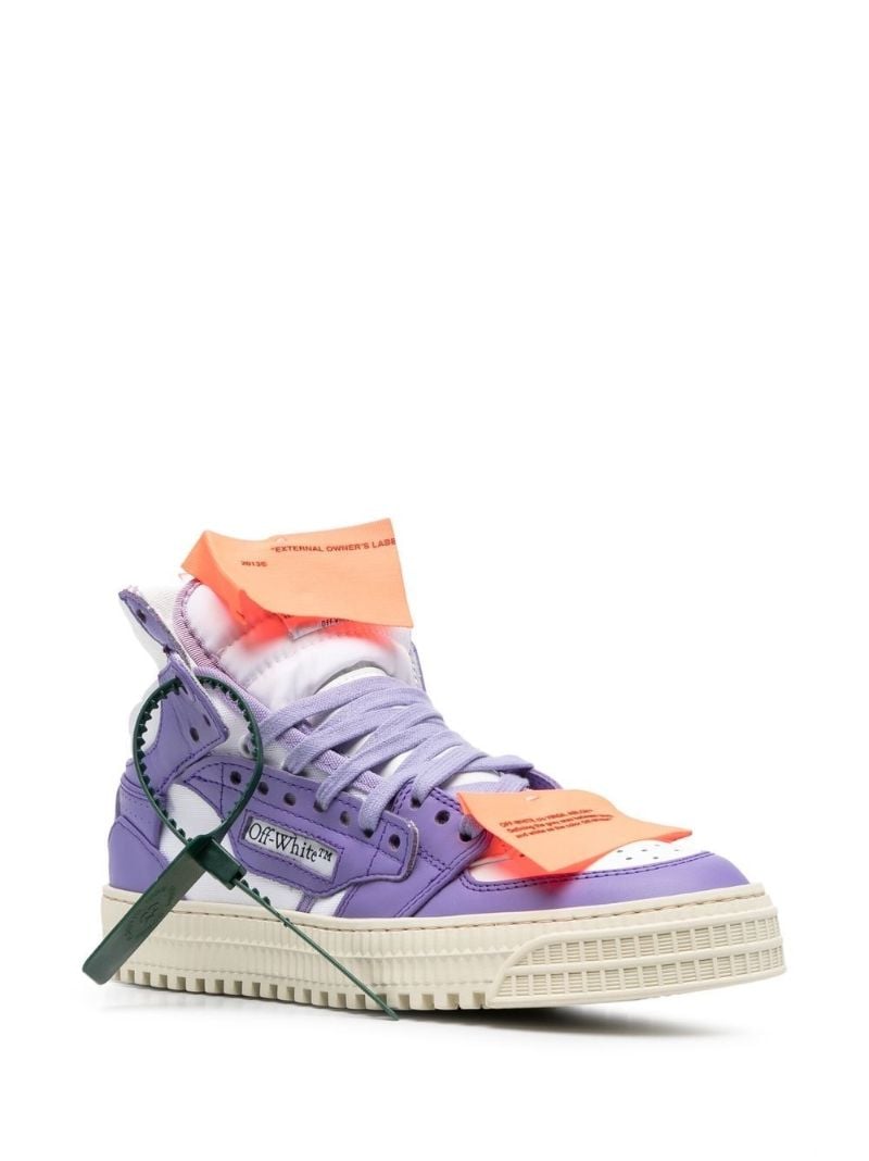 Purple Off-court 3.0 High Top Leather Sneakers