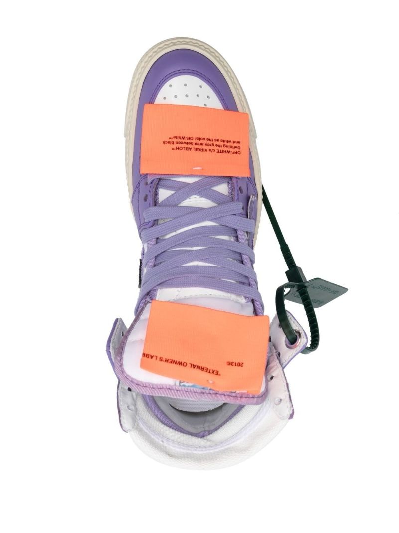 Purple Off-court 3.0 High Top Leather Sneakers