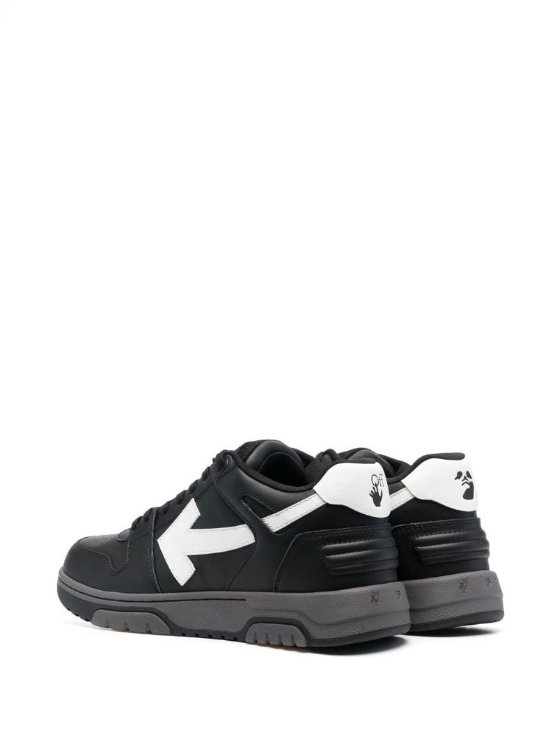 Black Out of Office Leather Sneakers