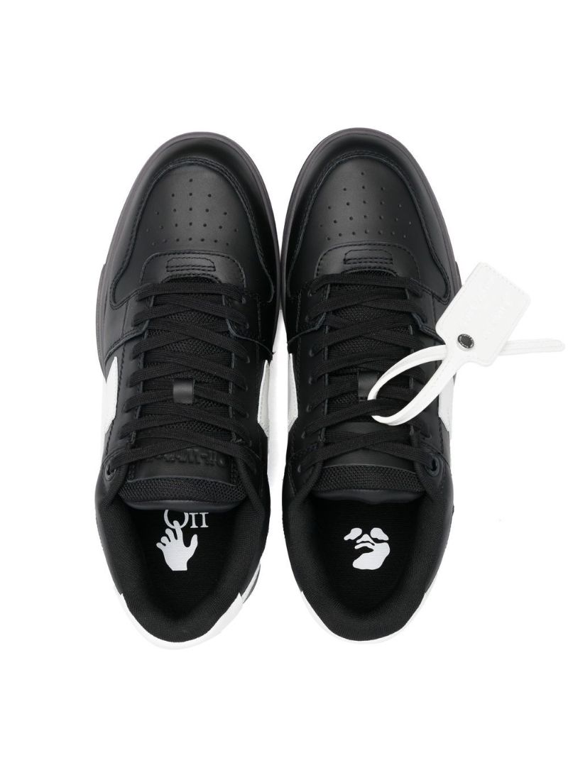 Black Out of Office Leather Sneakers