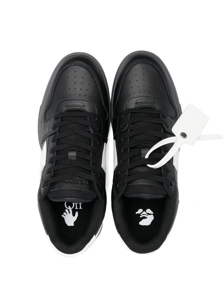 Black Out of Office Leather Sneakers