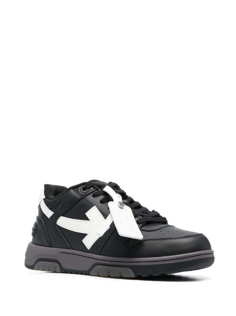 Black Out of Office Leather Sneakers