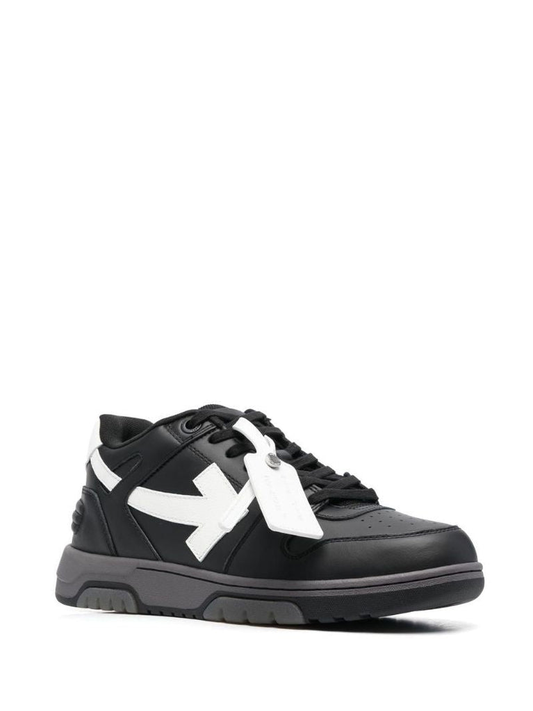 Black Out of Office Leather Sneakers