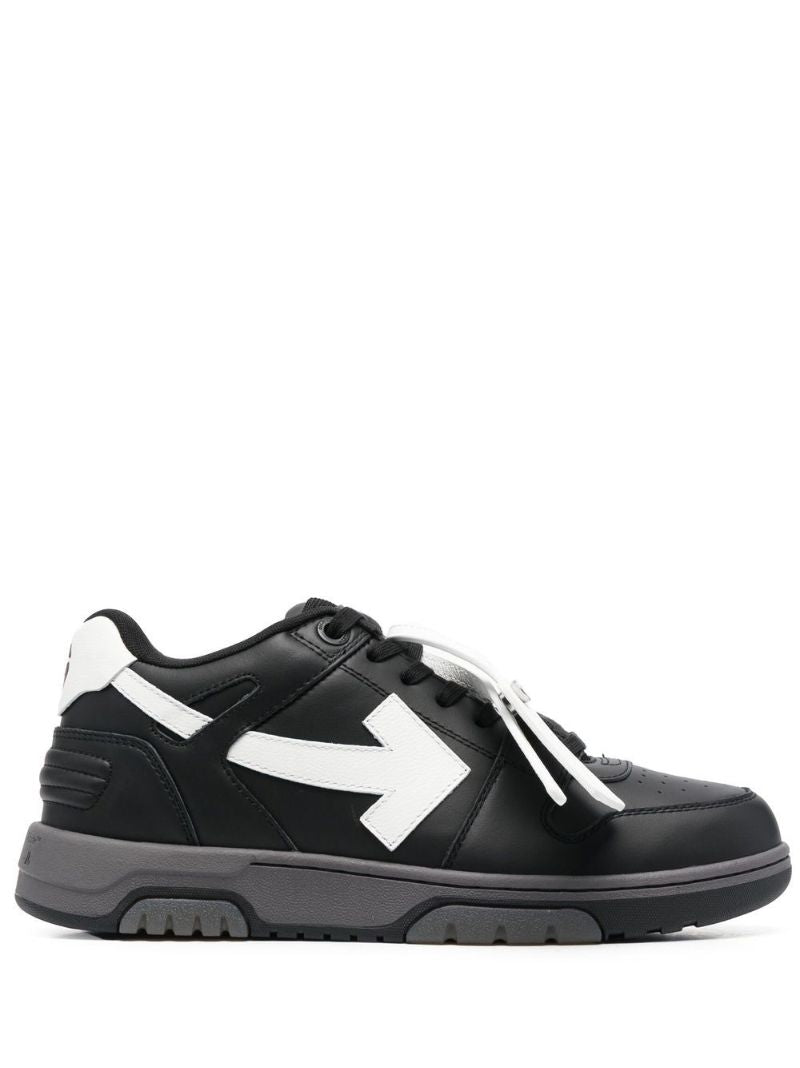 Black Out of Office Leather Sneakers