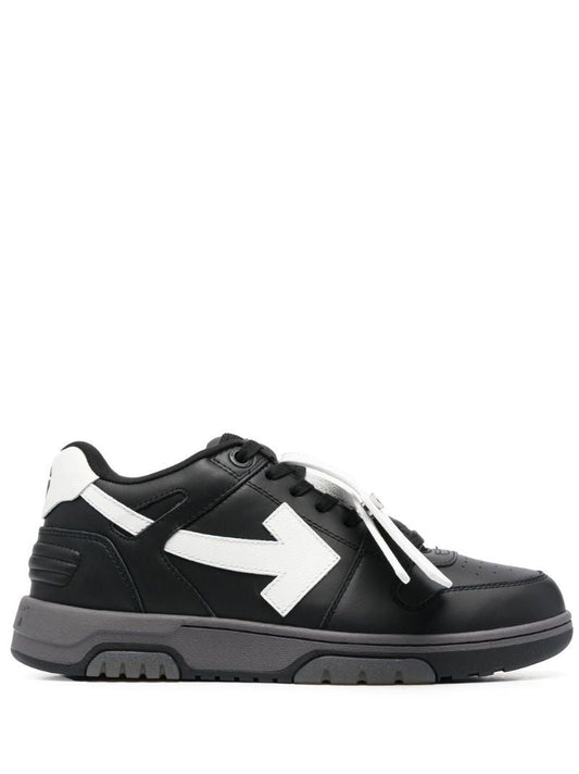 Black Out of Office Leather Sneakers