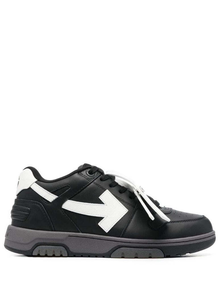Black Out of Office Leather Sneakers