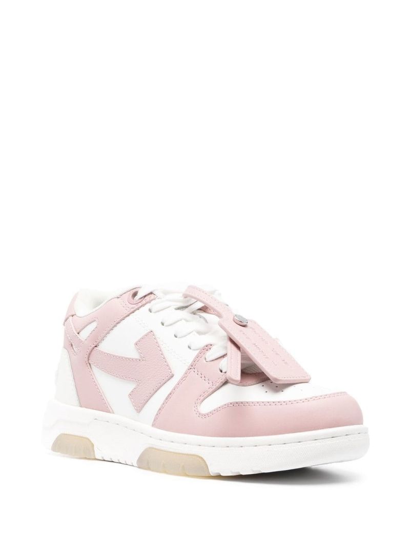 Pink Out of Office Leather Sneakers