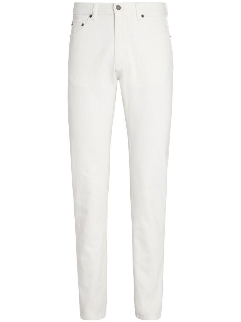 White Straight-leg Jeans