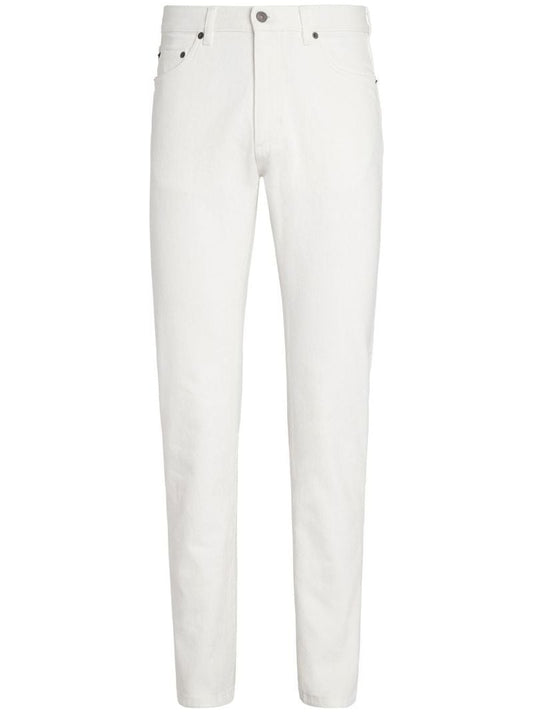 White Straight-leg Jeans