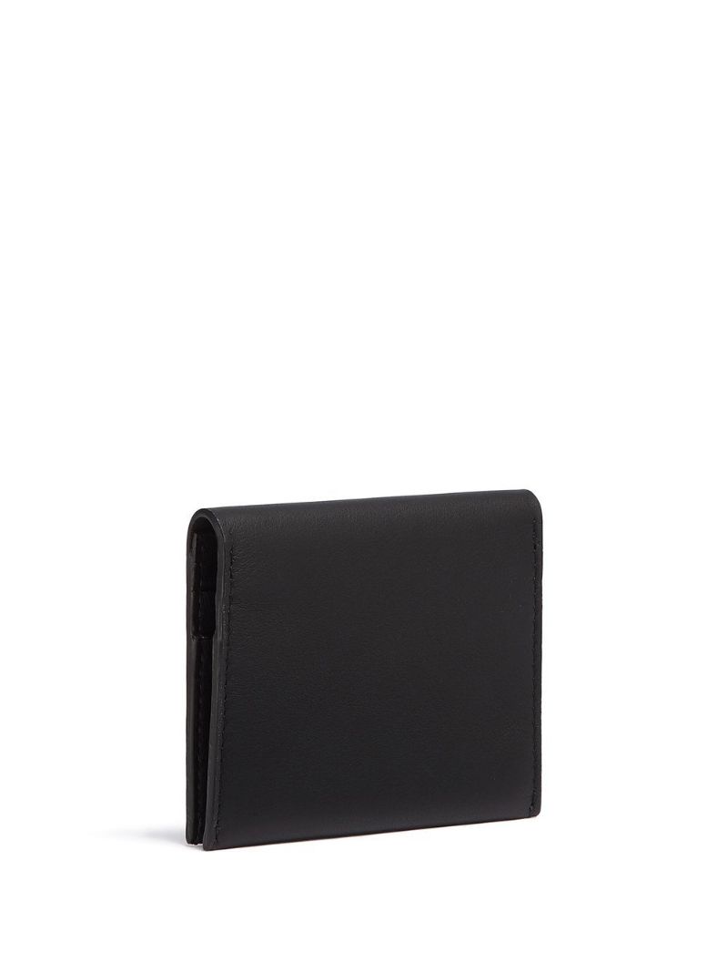 Black Bi-fold Leather Cardholder