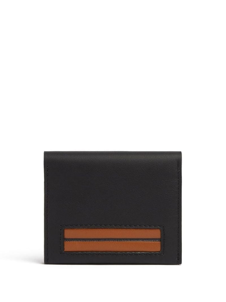 Black Bi-fold Leather Cardholder