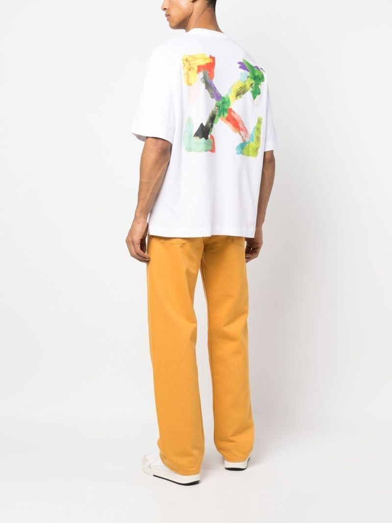 White Brush Arr Over T-shirt