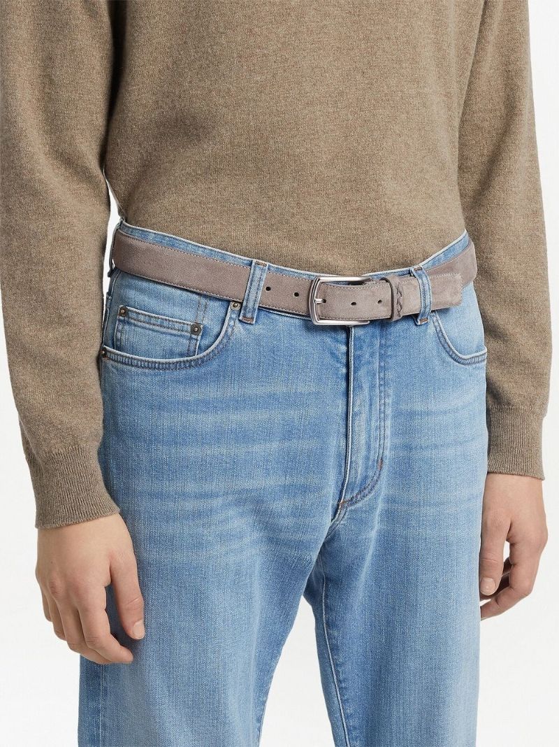 Grey Suede Belt