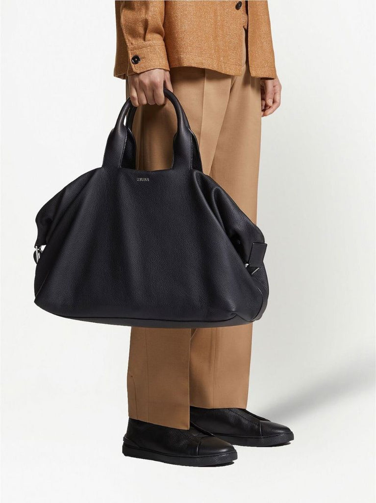 Raglan Holdall Leather Duffle Bag