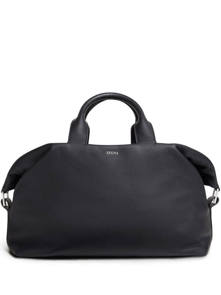 Raglan Holdall Leather Duffle Bag