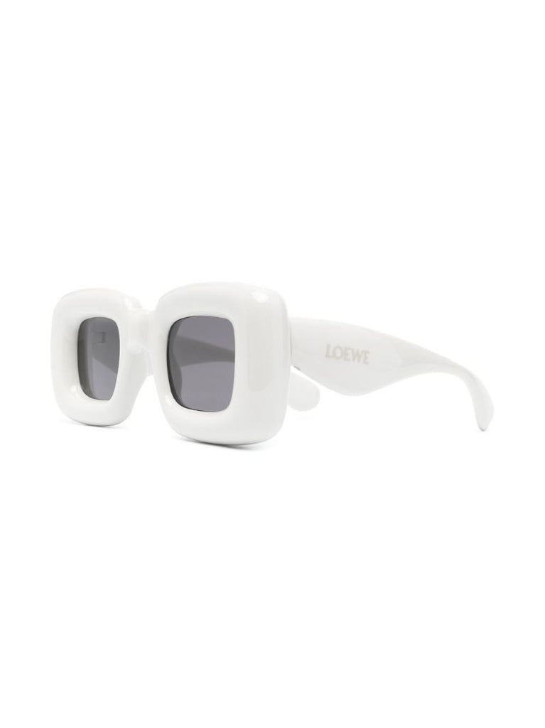 Grey Inflated Square-frame Sunglasses