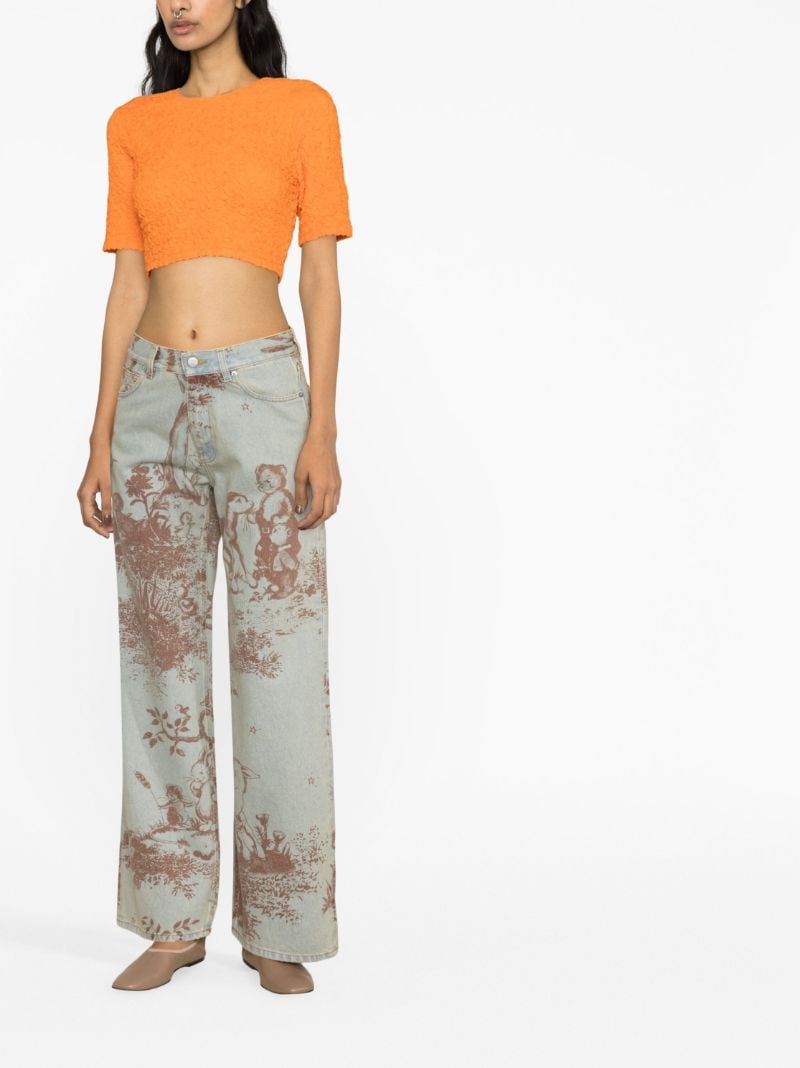 Blue Joan Wide-leg Jeans