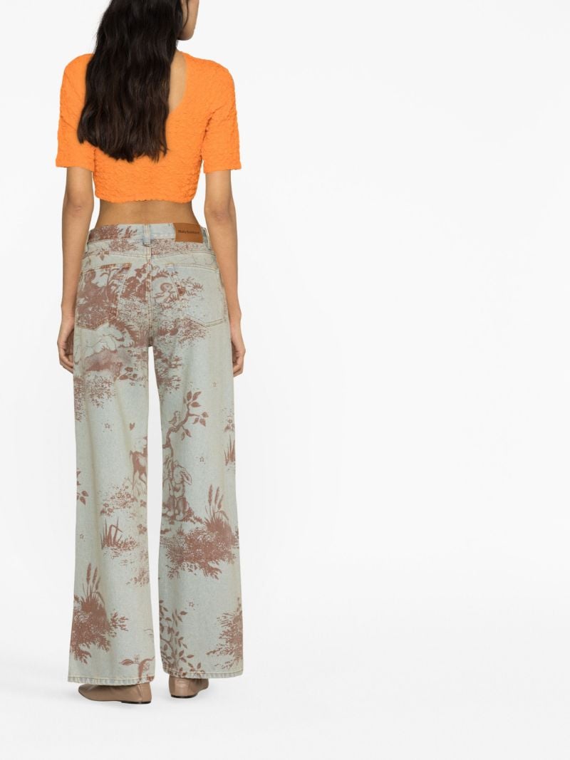 Blue Joan Wide-leg Jeans