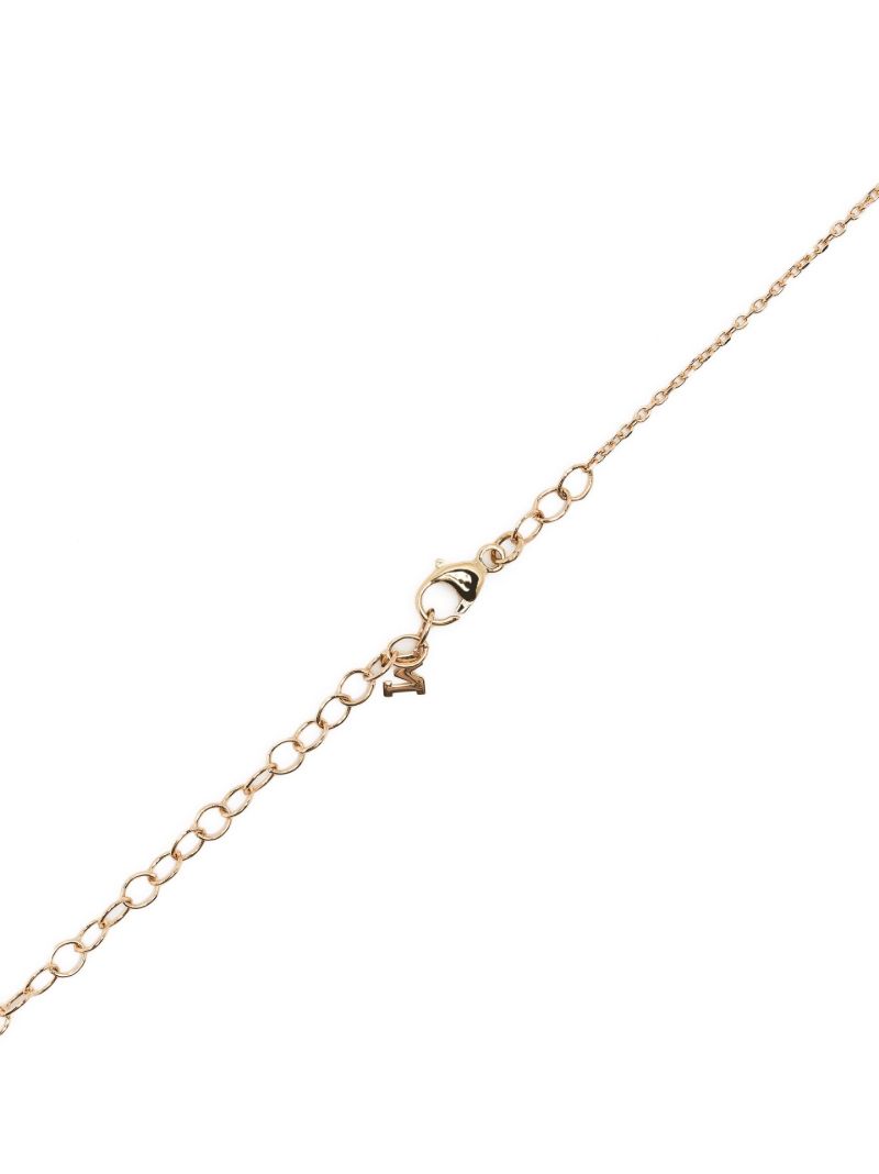 14k Yellow Gold Diamond Pendant Necklace