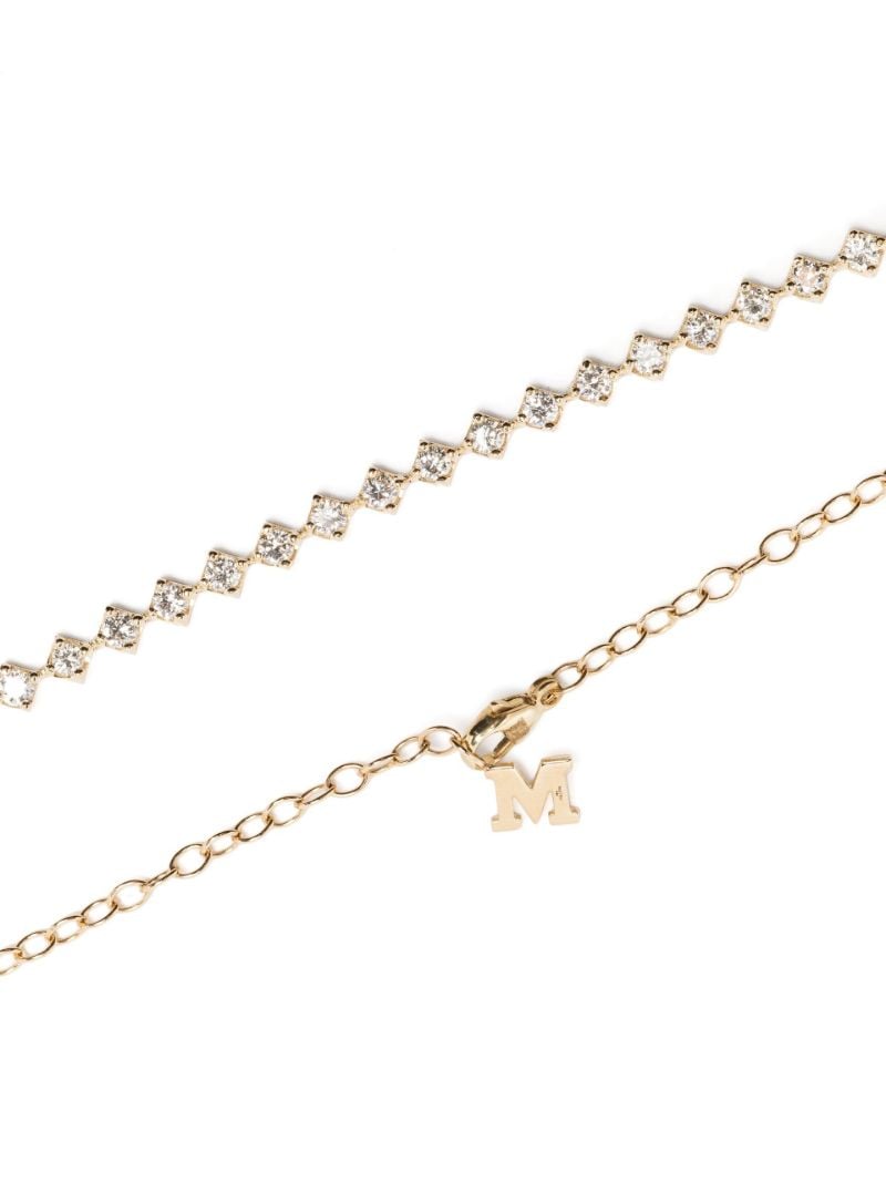 14k Yellow Gold Diamond Necklace