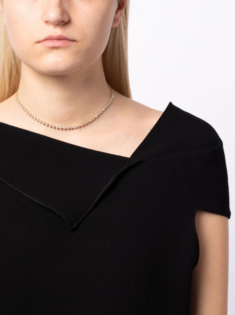 14k Yellow Gold Diamond Necklace