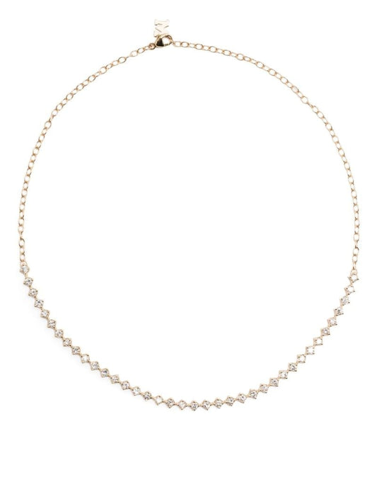 14k Yellow Gold Diamond Necklace