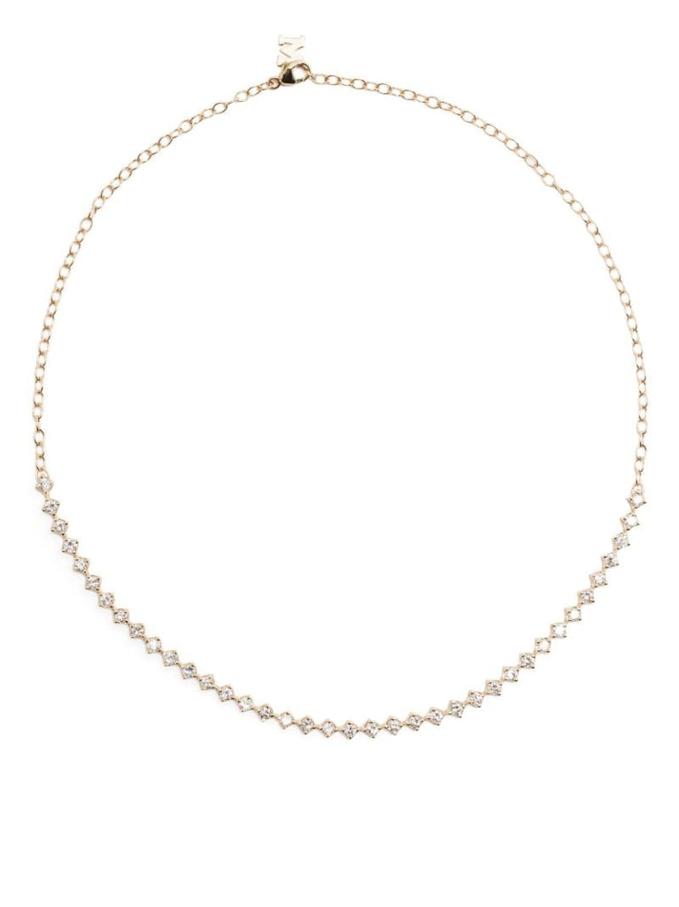 14k Yellow Gold Diamond Necklace