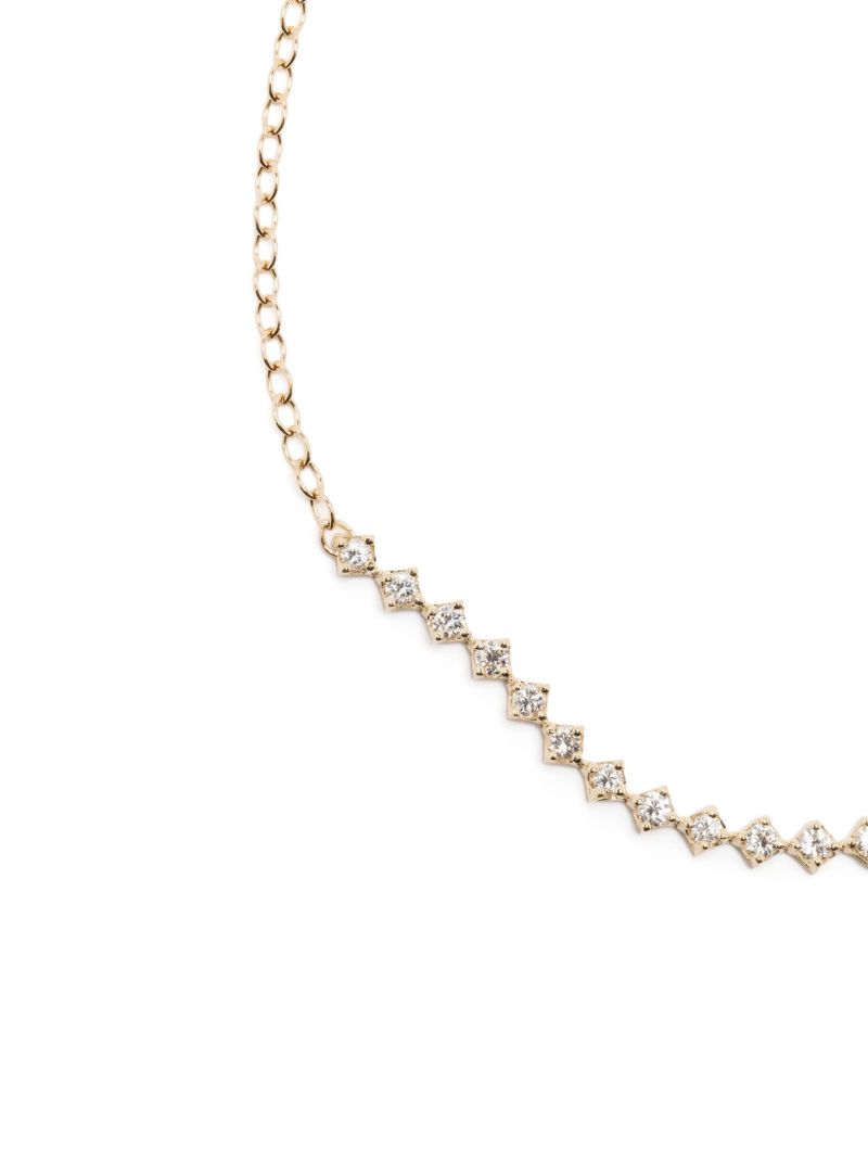 14k Yellow Gold Diamond Necklace