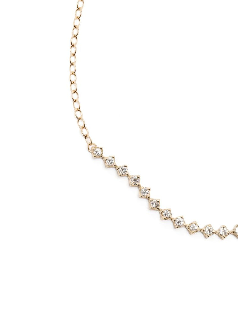 14k Yellow Gold Diamond Necklace
