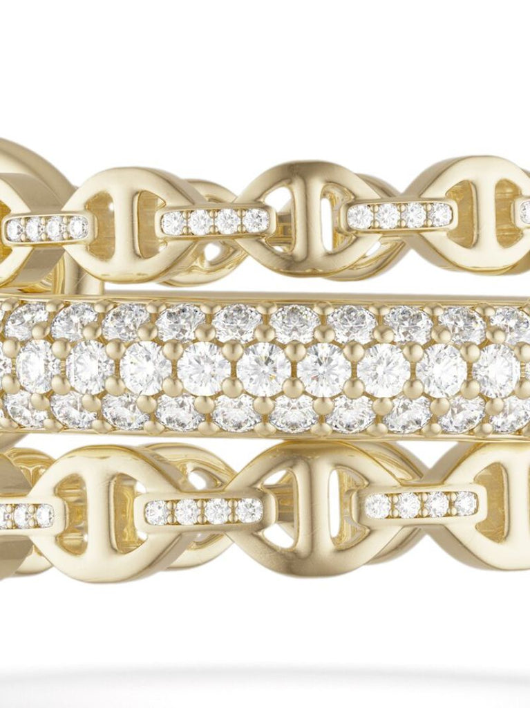 X Hoorsenbuhs 18k Yellow Gold Microdame Sk Diamond Ring