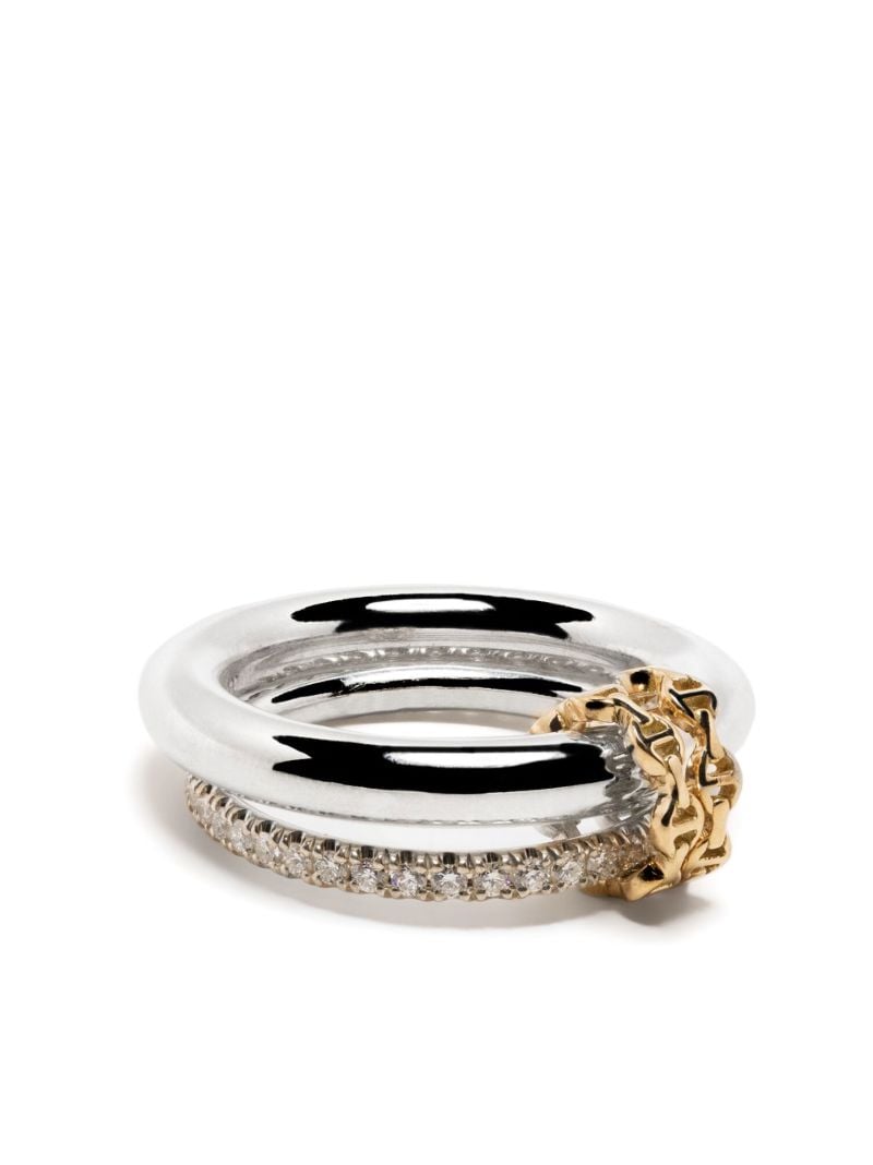 X Hoorsenbuhs Sterling Silver Virgo Diamond Ring