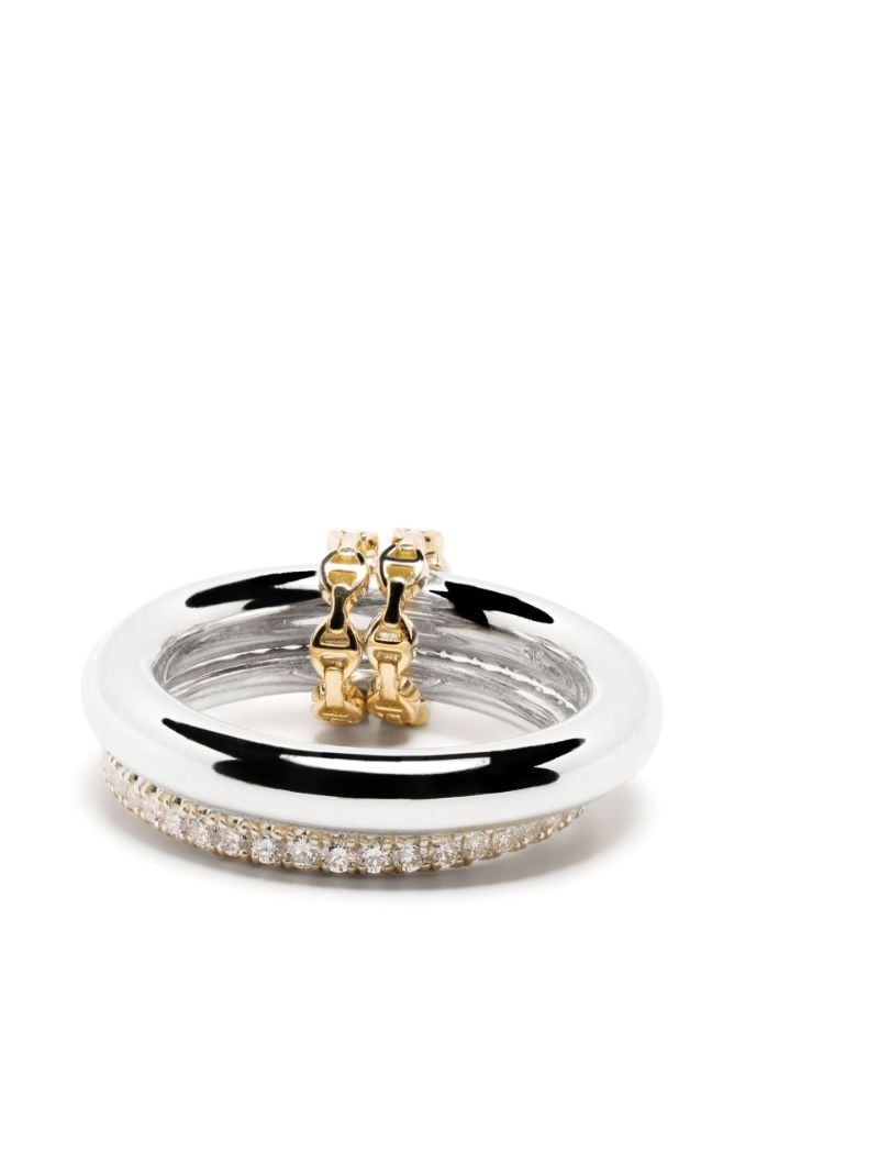 X Hoorsenbuhs Sterling Silver Virgo Diamond Ring