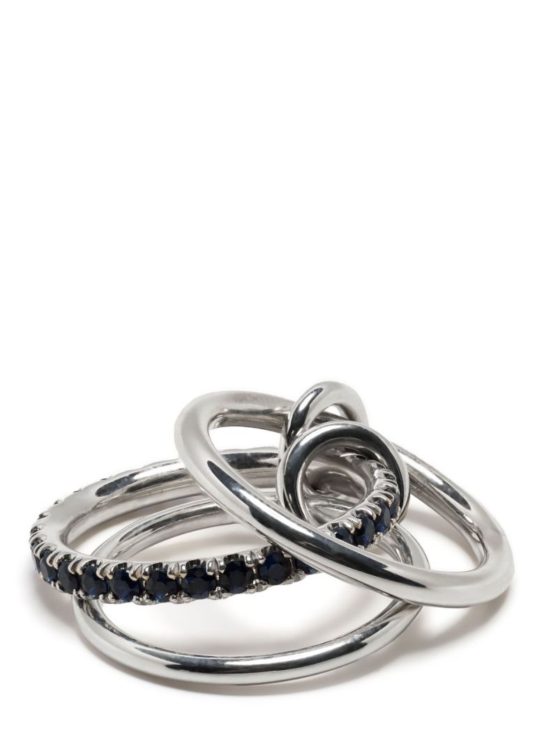 Sterling Silver Petunia Sapphire Ring