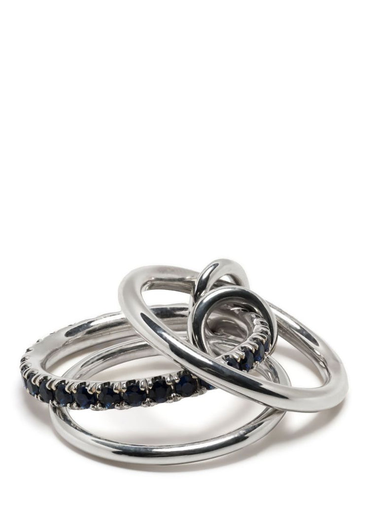 Sterling Silver Petunia Sapphire Ring