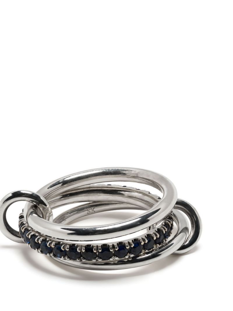 Sterling Silver Petunia Sapphire Ring