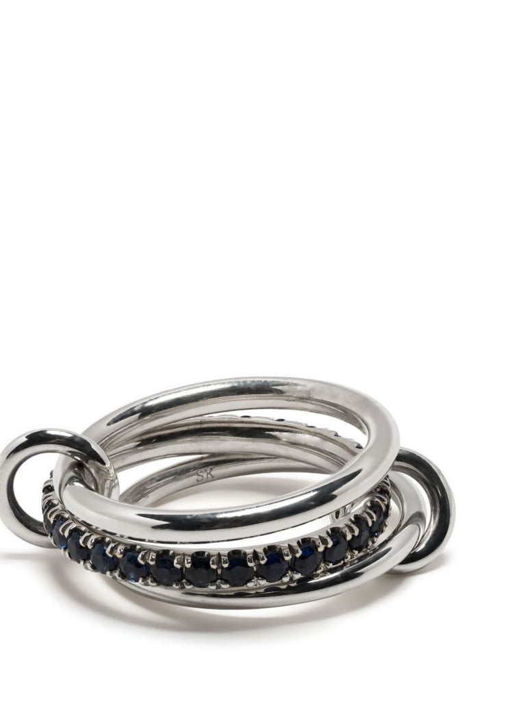 Sterling Silver Petunia Sapphire Ring