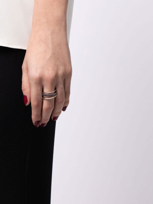 Sterling Silver Petunia Sapphire Ring
