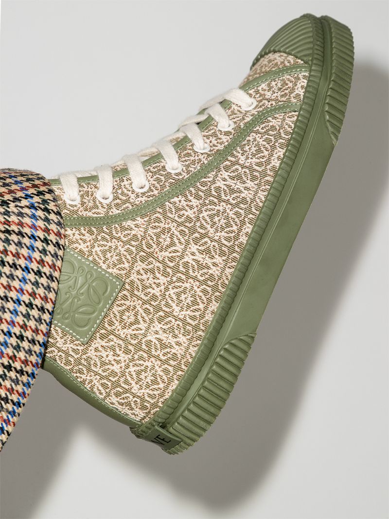 Anagram Jacquard High-top Sneakers