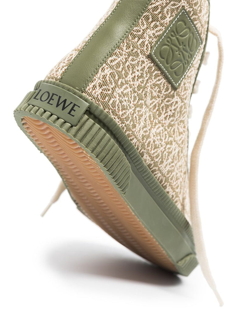 Anagram Jacquard High-top Sneakers