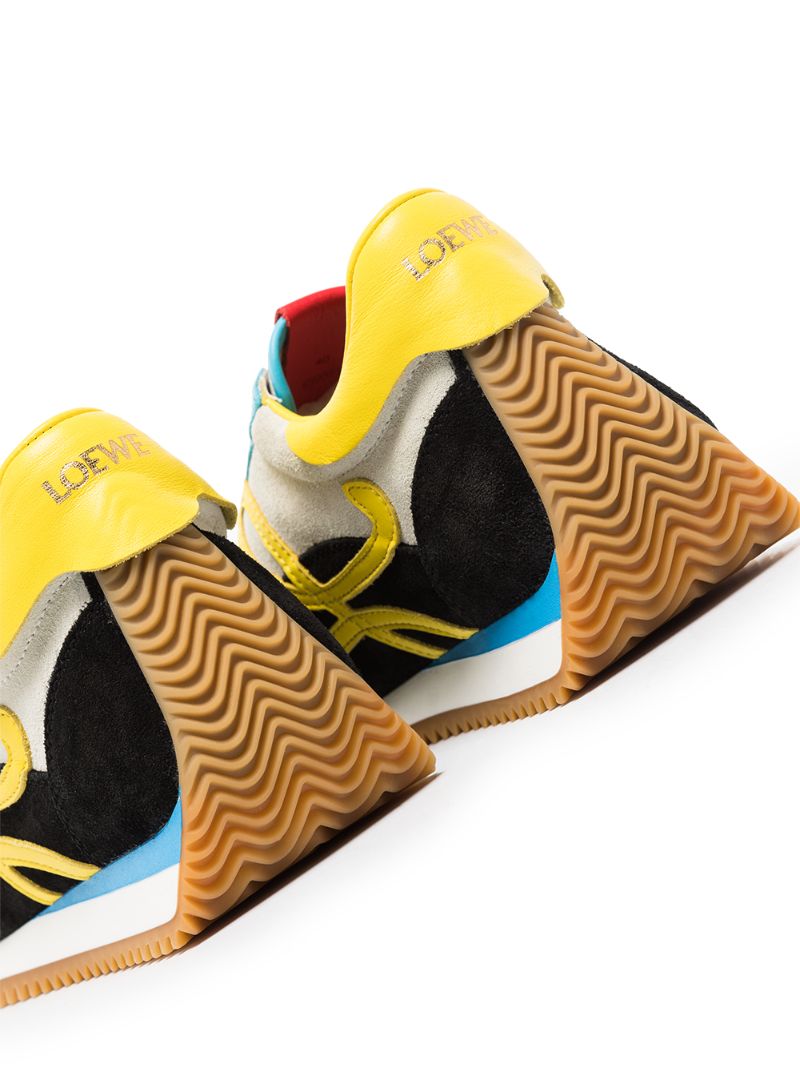 Multicoloured Flow Runner Suede Sneakers